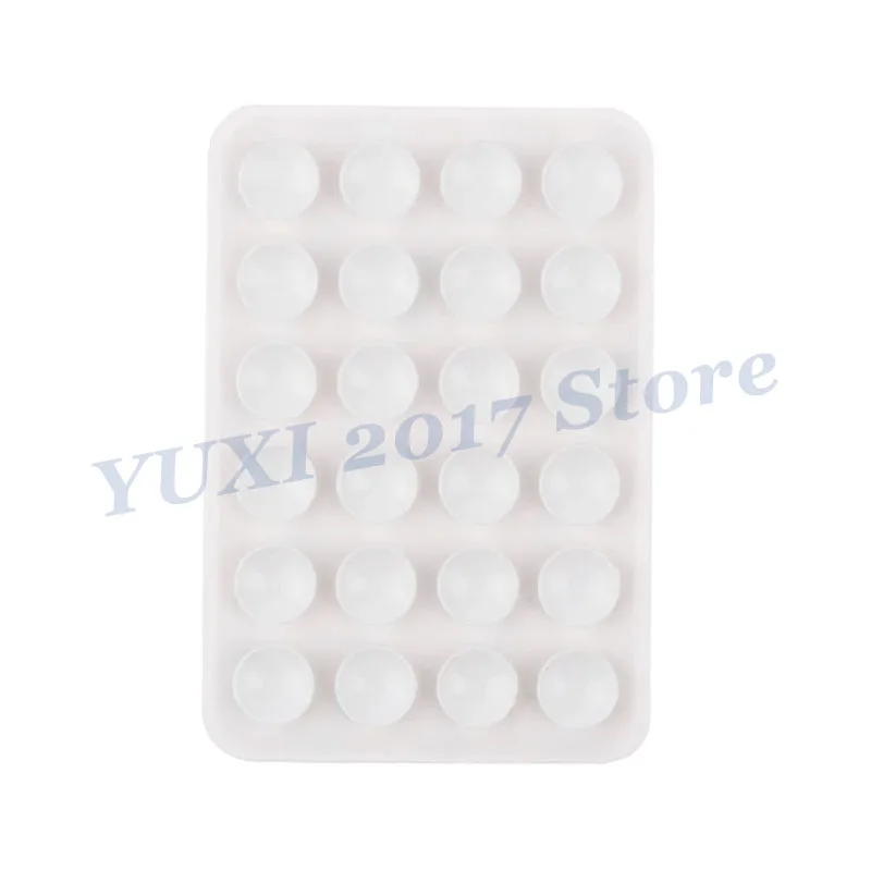 1/2/5/10PCS Square Double-sided Suction Cup Fixing Pad Double-sided Silicone Suction Cup Mobile Phone Fixture Suction Cup