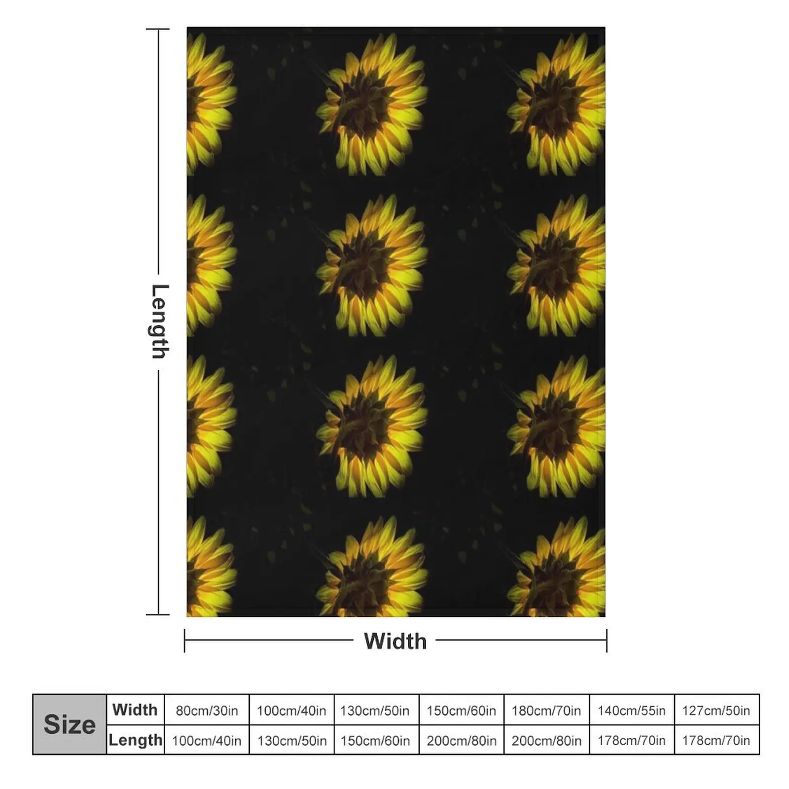 Light Up The Sunflower Throw Blanket Decorative Throw Camping Sofas Blankets