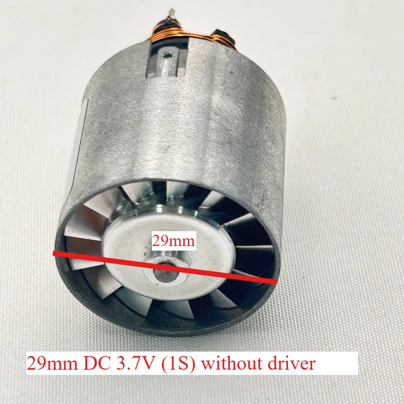 1S 3.7V High Speed Brushless Turbine Motor 20 29 32 40mm Bare Motor for RC Models Small Appliances Efficient Stable