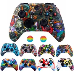 New Silicone Gamepad Protective Case Skin For XBox One Slim Controller Protector Camouflage Controle Cover Joystick For XBOXONES