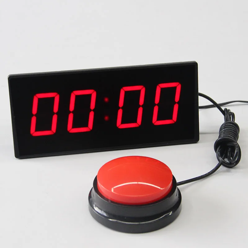 

CHEETIE CP01 School Classroom Stopwatch Red Start Stop Push Button Control LED Countdown Timer for Kids