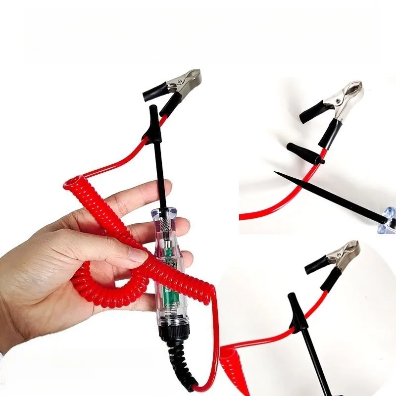 أدوات السيارات الجديدة السيارات شاحنة جهاز فحص الدائرة الكهربائية تيار مستمر 6 فولت 12 فولت 24 فولت الجهد التشخيص التحقيق اقلام الفحص الثقيلة #4