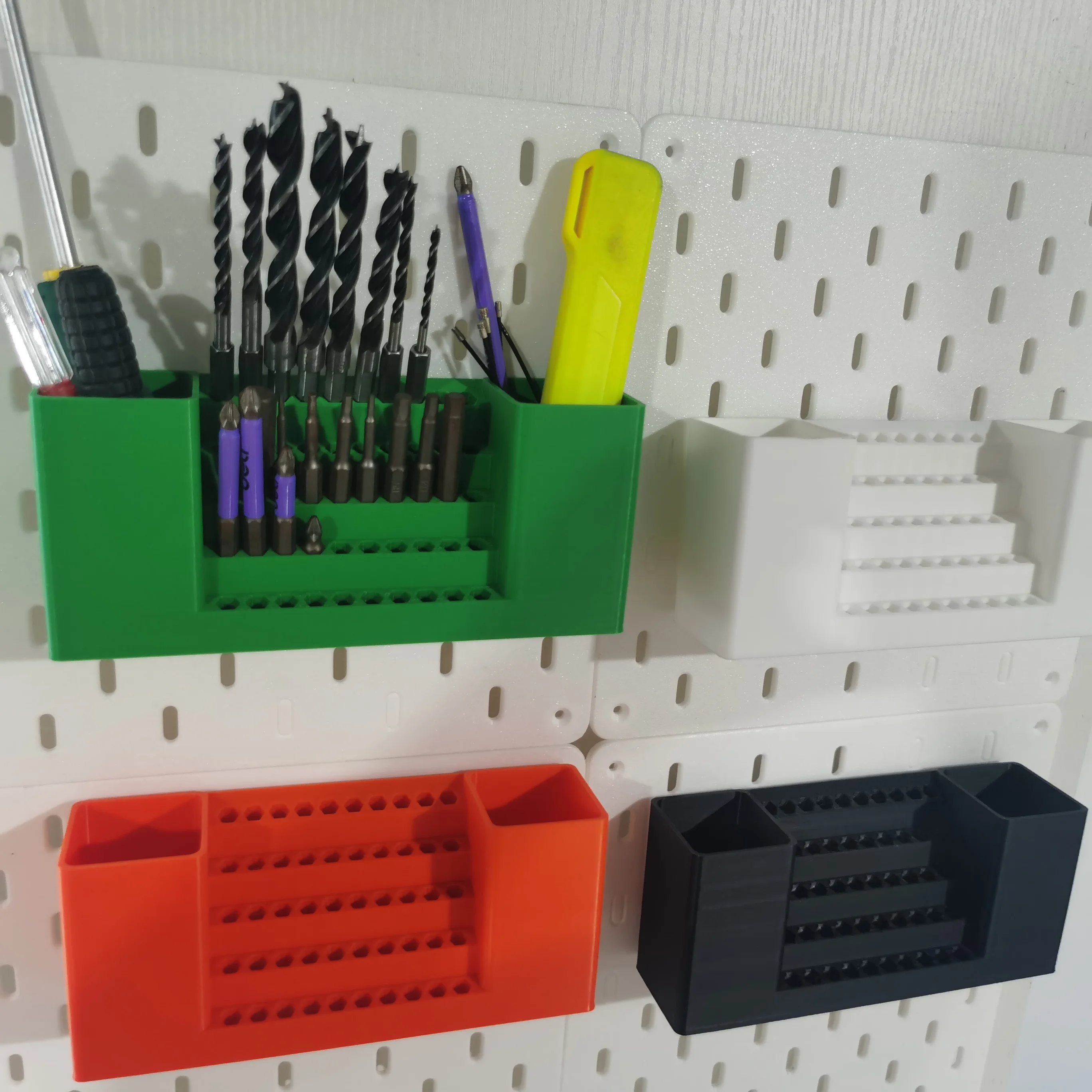 Tournevis Hexagonal en plastique, 50 trous, gain de place, support de rangement, outil de rangement d'embouts de tournevis