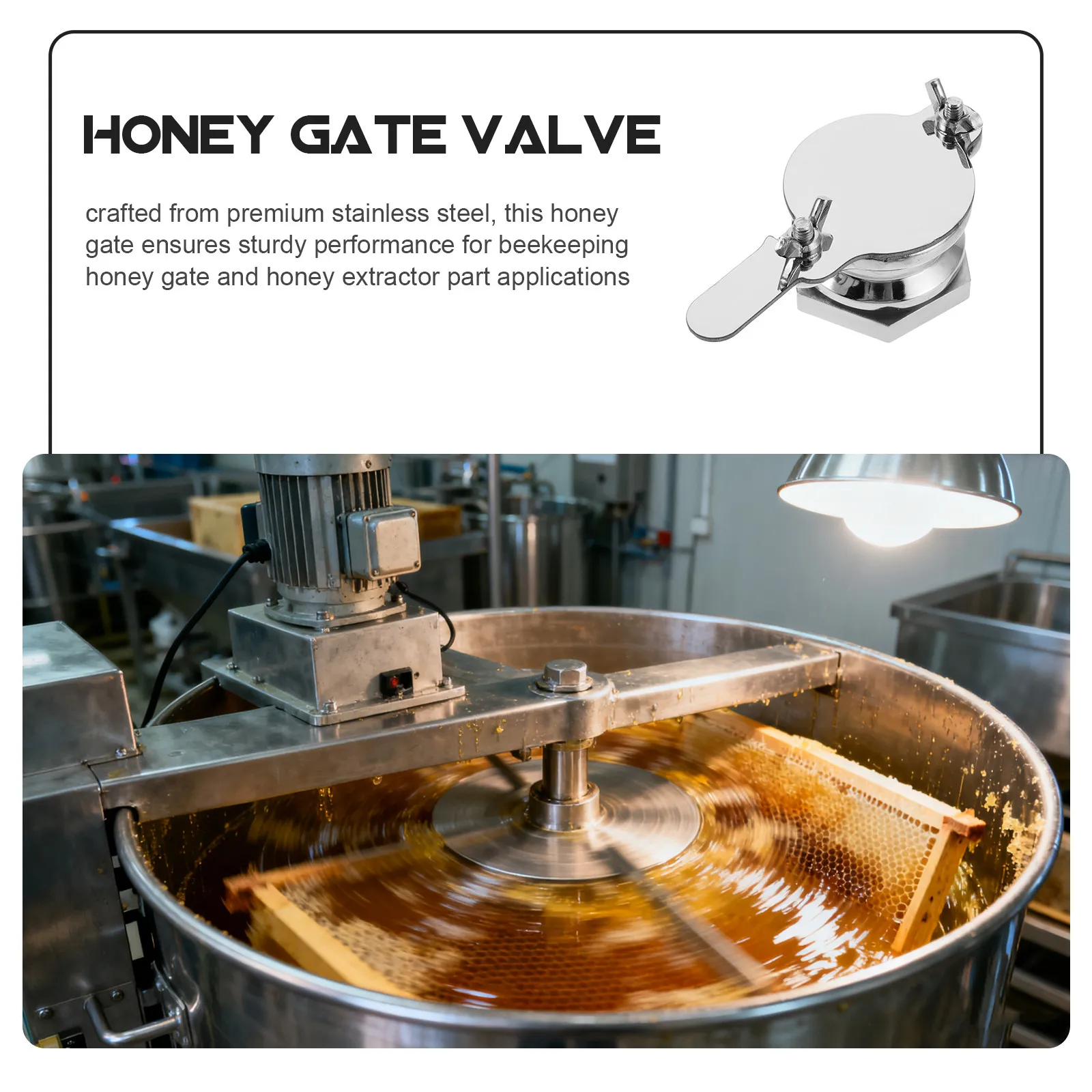 Stainless Steel Honey Gate Valve Buckets Fit 4.4 5.5 Gallon 20 25L Extraction Equipment Accessories Beekeeping Bottling