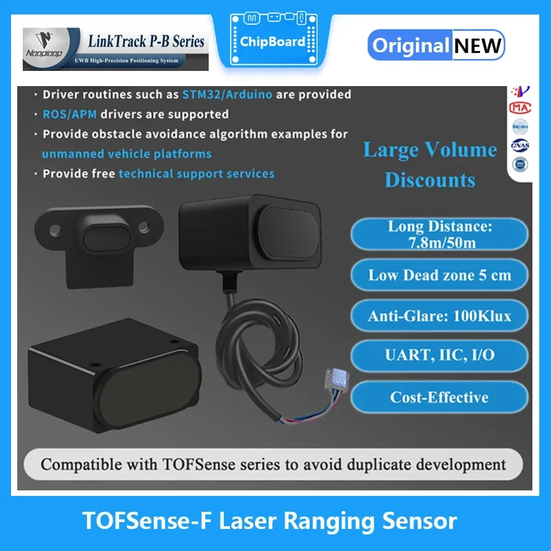 

TOFSense-F Laser Ranging Sensor radar module UART serial IIC Nooploop