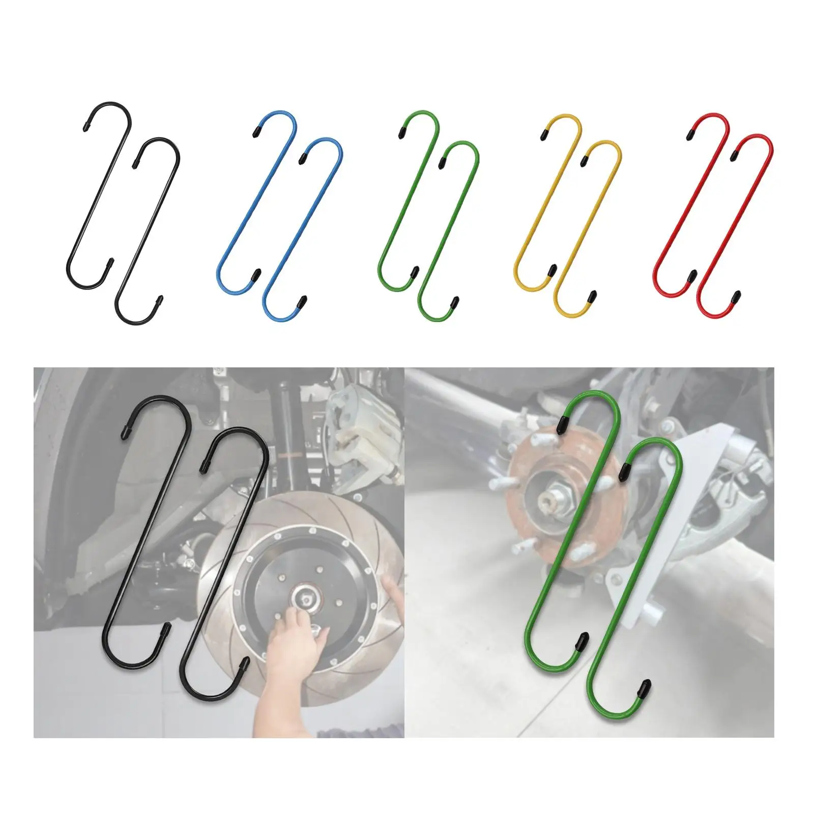 2x Brake Caliper Hangers Multifunctional Practical Car Tools Gifts for Men Automotive Maintenance Tools for Braking Axle