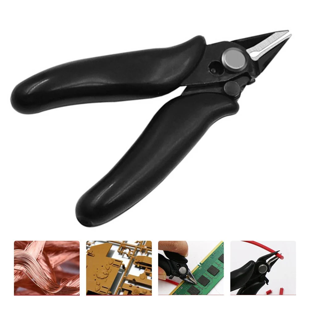 3.5 Inch Pliers Diagonal Pliers Automatic Rebound Function Comfortable Grip Easy Handling High Carbon Steel Jaw