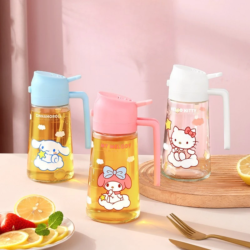 Kawaii Sanrio KT Cat Glass Oil Dispenser,The product is currently out of stock