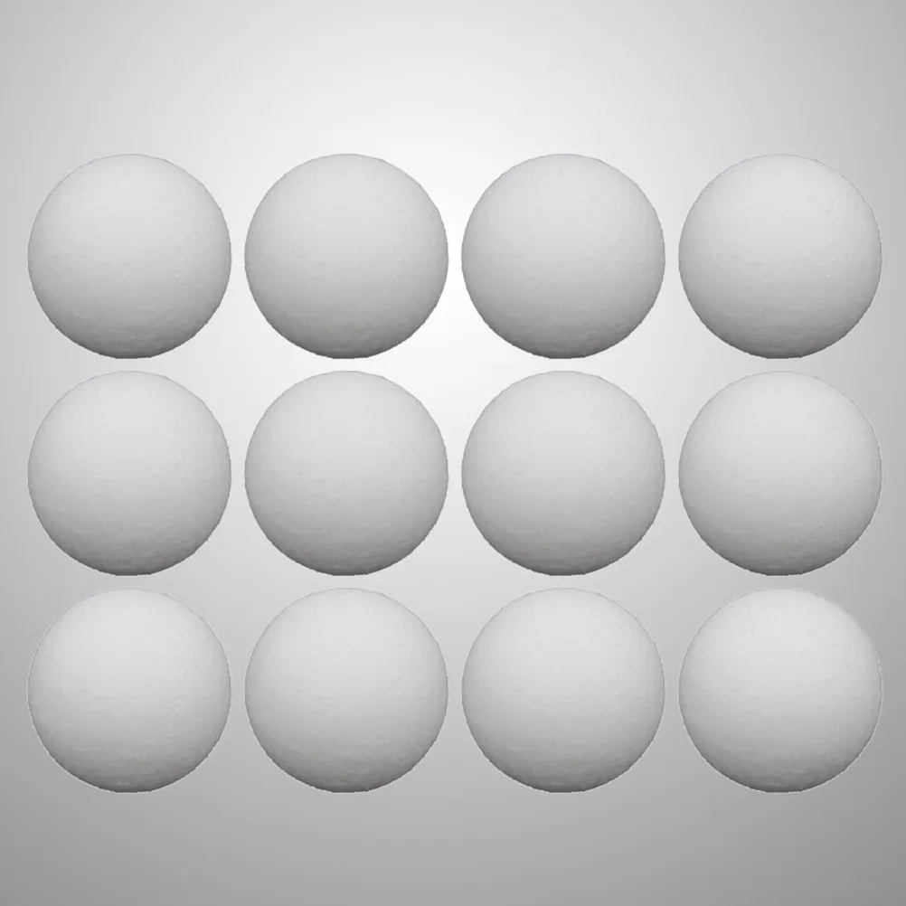 12 Bolas de Pebolim Fosco Brancas de 36mm para Reposição – Perfeitas para Mesas de Pebolim Padrão e Acessórios para Jogos Esportivos