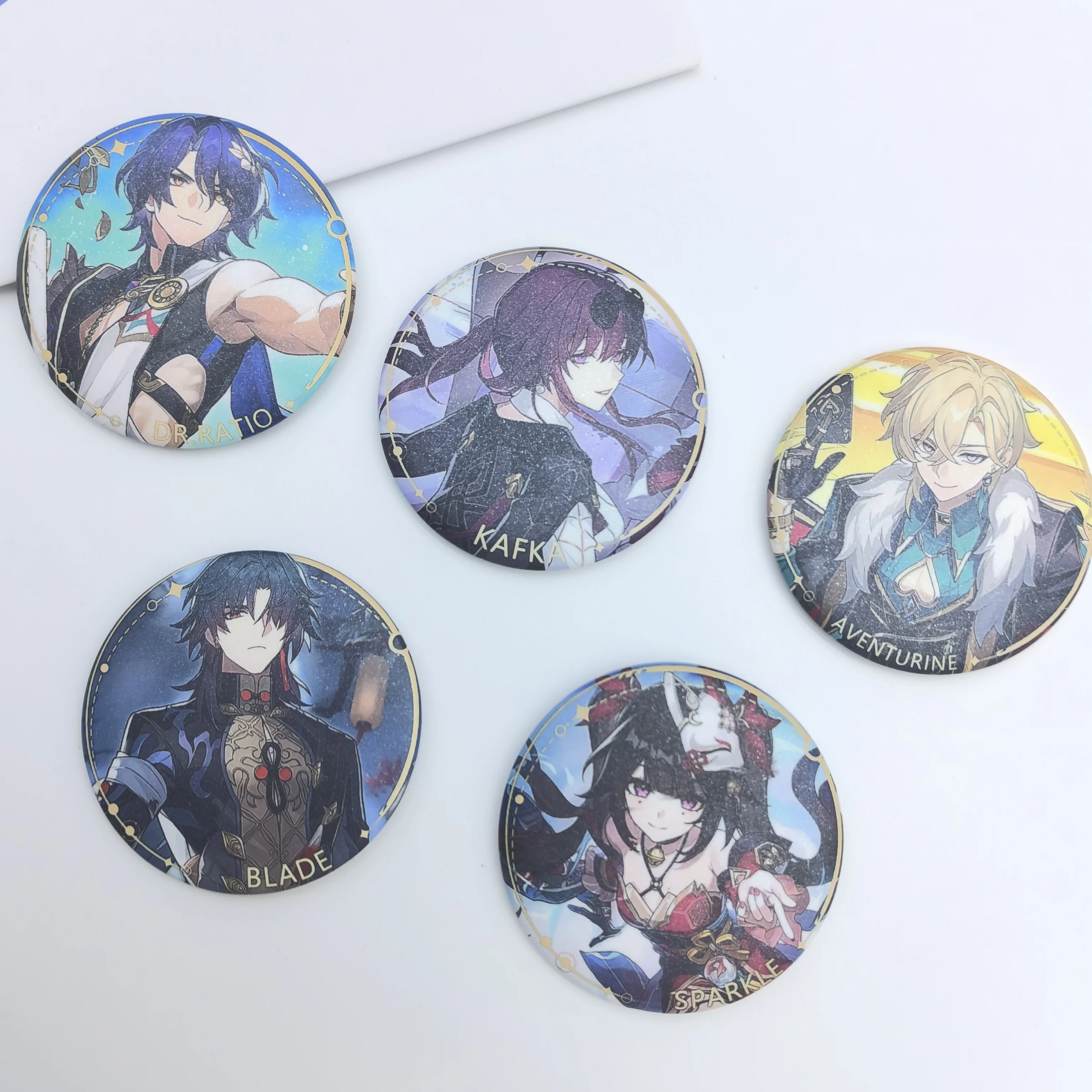 1PC Anime Games Honkai: Star Rail Kafka Ren Ruanmei Lapel Badges Clothes Jewelry Collar Brooches Accessories Gifts For Friend