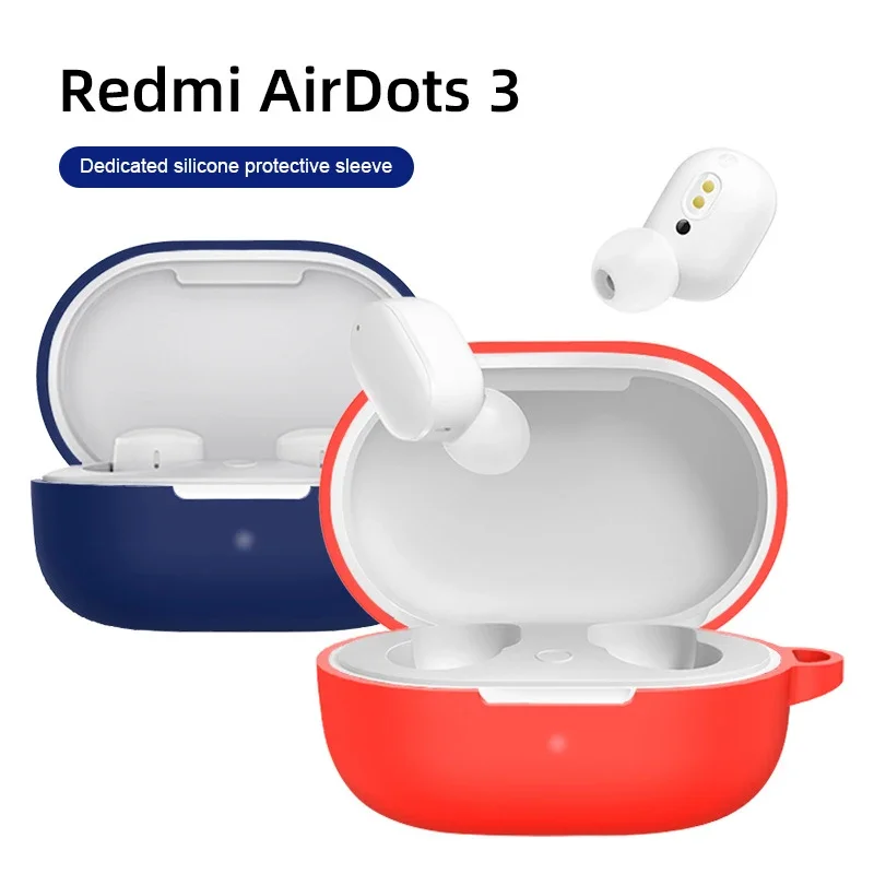 Funda para Xiaomi Redmi Airdots 3 TWS, funda para auriculares inalámbricos con Bluetooth, funda protectora de silicona, accesorios para auriculares