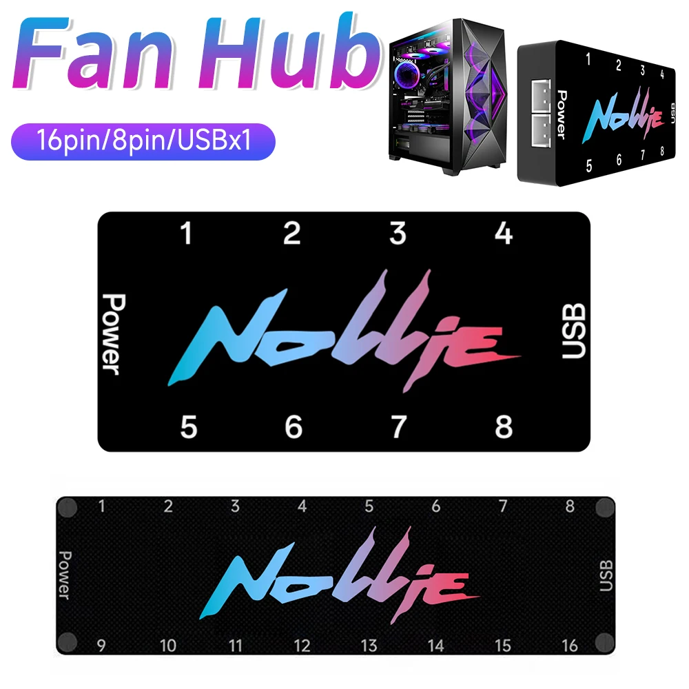 

Nollie SignalRGB OpenRGB Universal 5V 3PIN ARGB Asynchronous Controller HUB For Computer PC Case Cooling Fans Light Strip