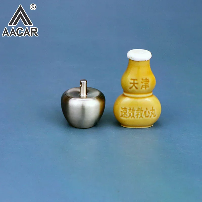 Aluminum Pill Box Apple Shape Delicate Seal Medicine Organizer Box Keychain Outdoor Pocket Pill Waterproof Holder Container