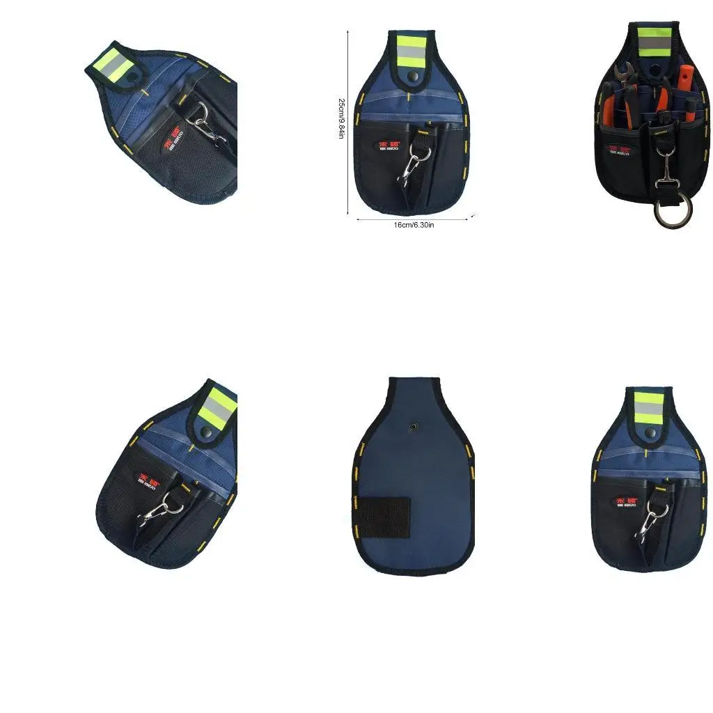 

652F Multifunctional Belt Bag Portable Oxford Cloth Tool Belt with Pockets Gardening Tool Storage Organizers Attachment