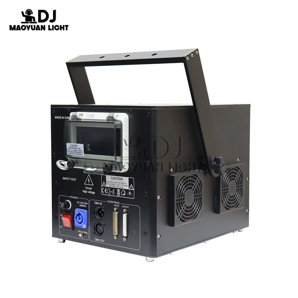 جديد 15 واط 40Kpps ILDA كامل اللون RGB الرسوم المتحركة شعاع المسح المرحلة جهاز عرض ضوئي بالليزر DJ ديسكو نادي حفل زفاف عيد الميلاد تأثير