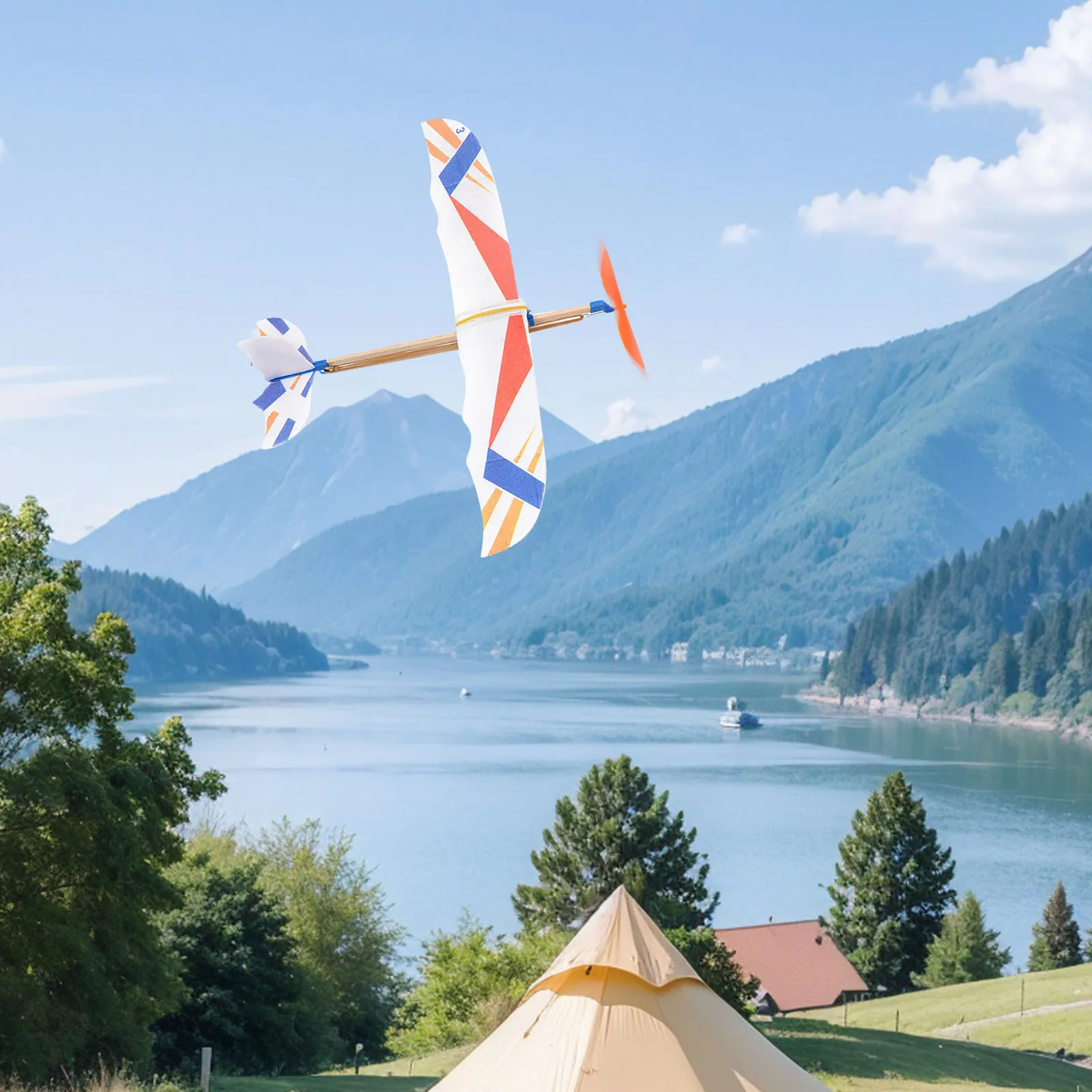 Speelgoed Peuter Leren Leeftijden 2-4 Elastiekje Vliegtuig Speelgoed Model Vliegtuig Zweefvliegtuigen Lichtgewicht Vliegen Actief Voor Peuters 3-4 Jaar