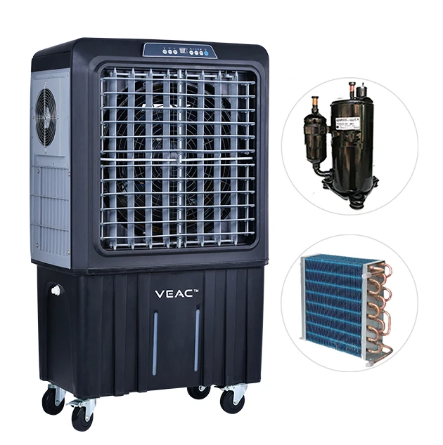 El primer aire acondicionado evaporativo patentado del mundo, refrigerador VEAC, enfriador de aire Industrial portátil, Climatizadores Ac