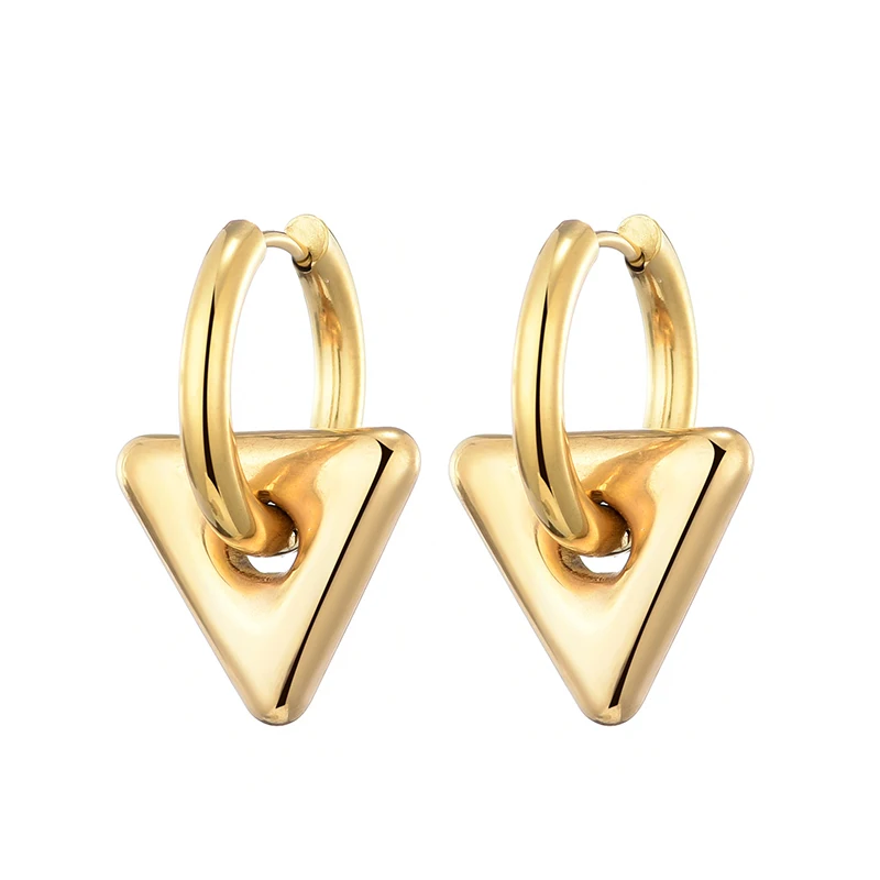 Klassische Edelstahl-Herz-Stern-Creolen für Frauen, Punk Hip Hop Gold Silber Farbe Y2K Schmuck Damen Ohrringe Oorbellen – Detail 39