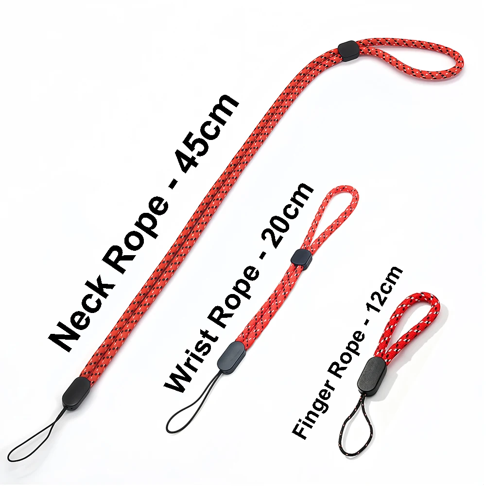 5 Stück 12-45cm Handyhüllenband USB-Schlüsselband Kurzes Lanyard Verstellbare Handschlaufen Anti-Verlust-Handgelenksband für Schlüsselanhänger, Handy, Kamera – Detail 1