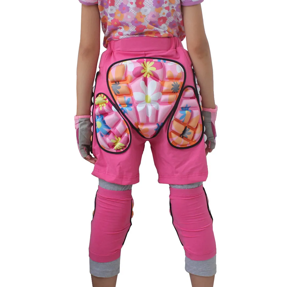 

Pink Kids Adults Protective Hip Pants Shorts Adjustable Lightweight Eva Pad for Ski Skate Snowboard Roller Hockey Soccer Size Xs