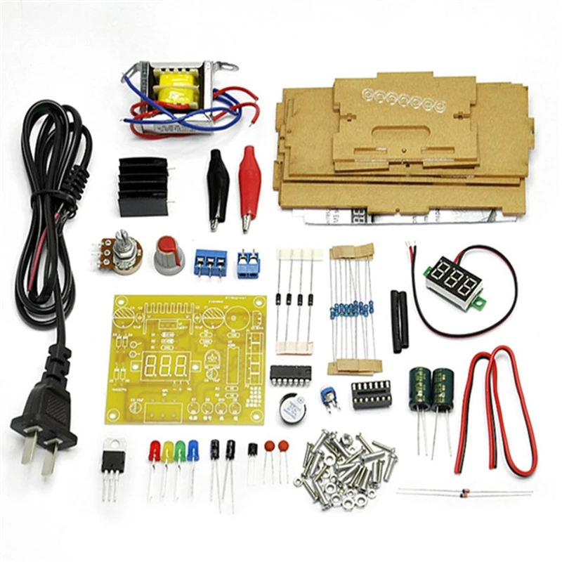 LM317 Adjustable Voltage Stabilizer Power Board Kit 110V Power Supply Training Kit Electronic DIY Manufacturing Parts