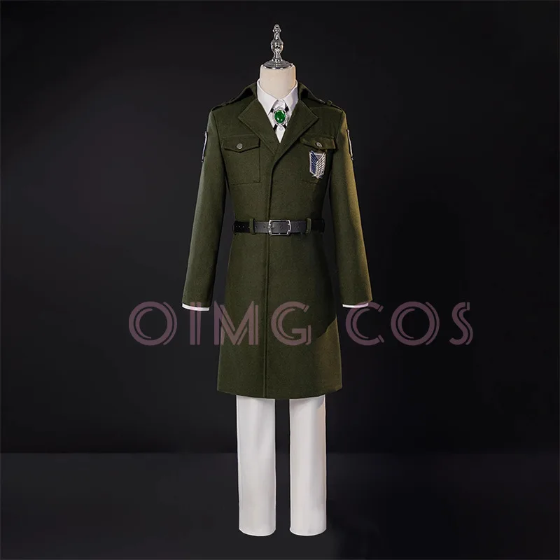 

Attack On Titan Cosplay Costume Men's Suit White Shirt Adult Carnival Uniform Anime Halloween Party Costumes Masquerade