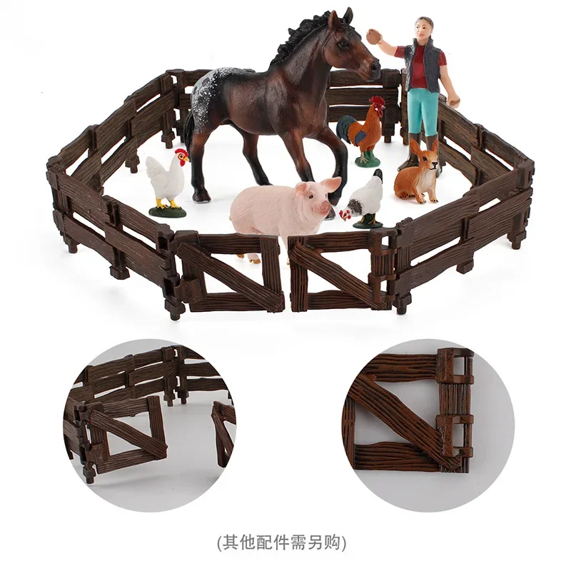 Simulation Gate Fence Action Figuer Doll Part Ornaments