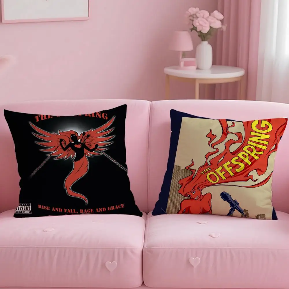 classic band The Offspring Cushion Cover Soft & Easy-Wash Pillow Case – Versatile for Couch, Bed, Travel and Office