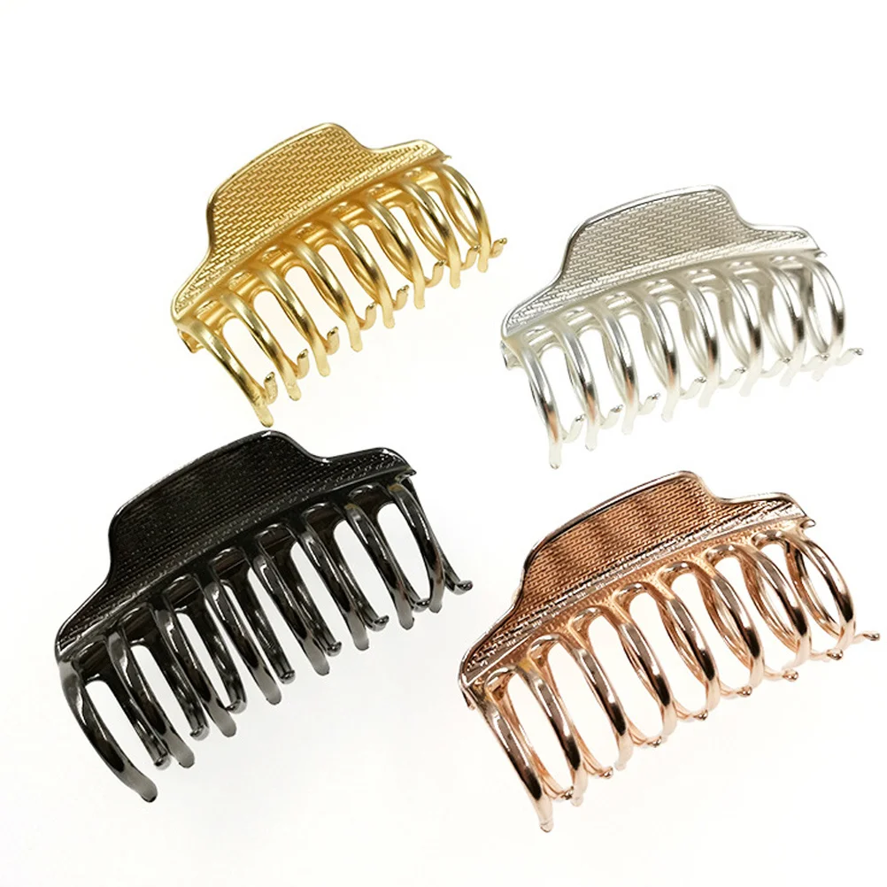 

Clips Metal Hair Claw Strong Holding Non Slip Hairgrip For Women Girls Golden Bathing Headdress
