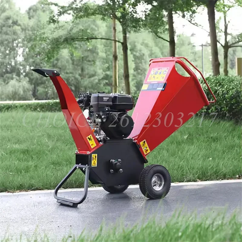 Multi-Functional Landscaping Electric Tree Branch Shredder/Mobile Garden Wood Chipper Crusher/Dry and Wet Leaves Crushing Maker