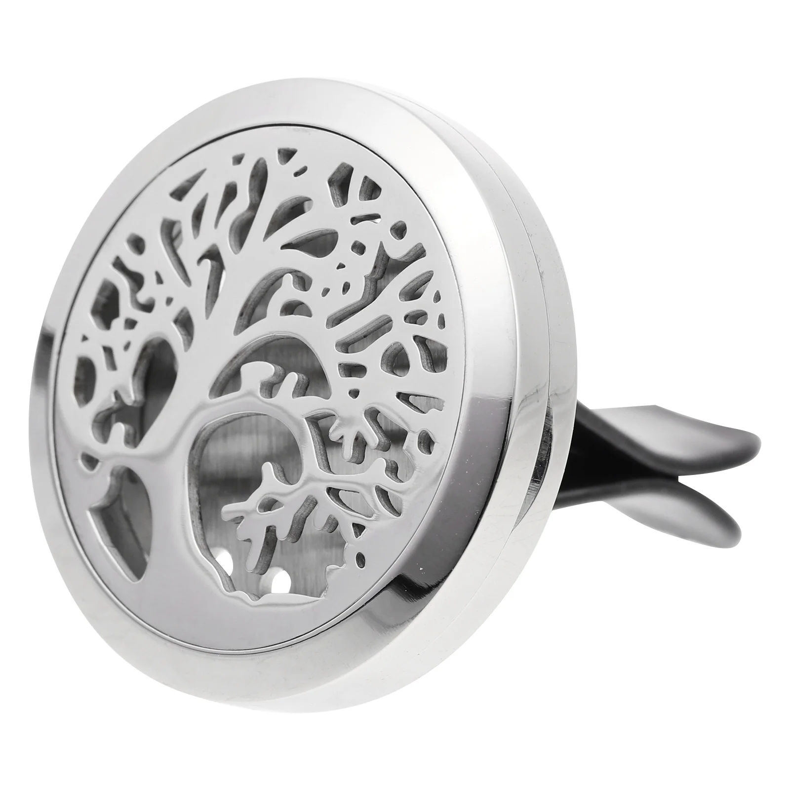 

Hollow Car Aroma Diffuser Clip-on Car Diffuser Stylish Design Easy Operation Durable Stainless Steel Plastic Widely Used in