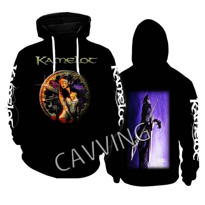 New Fashion Printed Kamelot Band  Metal Rock Aesthetic Hoodies Sweatshirt Gothic Top Harajuku Cotton Unisex Clothing    AU3