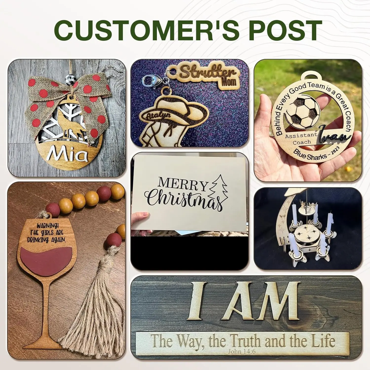 Pacote com 6 Folhas de Compensado de Bétula, 12x20x1/8 Polegadas, 3mm para Corte a Laser, Artesanato em Madeira e Modelos DIY