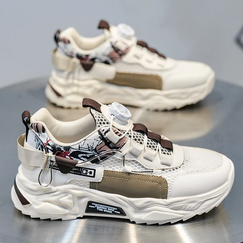 Herren-Motorradschuhe, atmungsaktive Papa-Schuhe, trendige Schuhe, Sport-Freizeitschuhe, Herrenschuhe