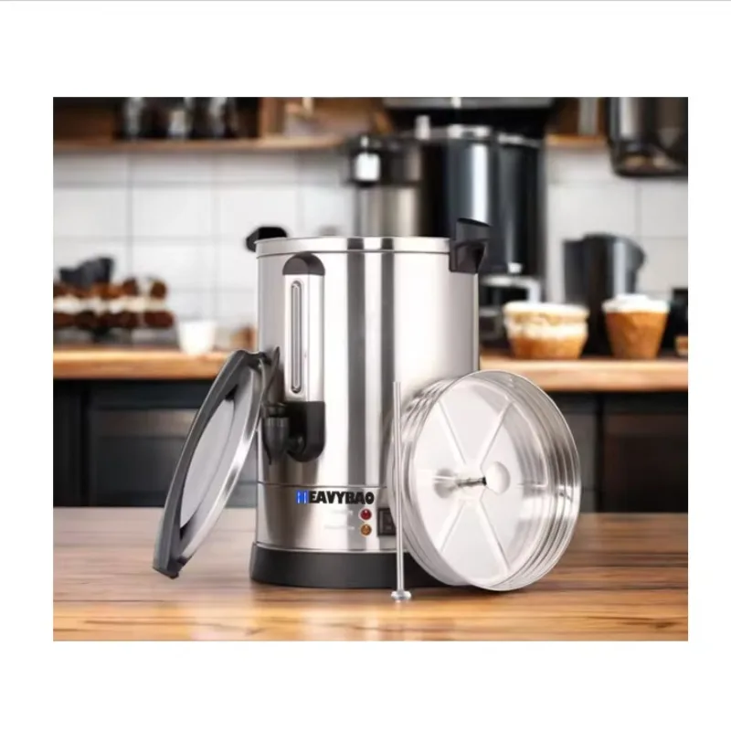 

Commercial Electric Kettle 304 Stainless Steel Hot Drink Urn Dispenser for Milk Tea Coffee Water Boiler