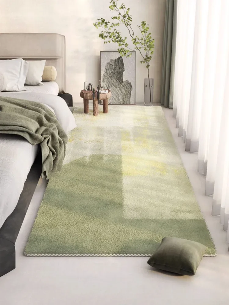 Artistic Natural Style Carpet Comfortable Soft Green Living Room Carpets Machine Washable Rugs Non-Slip Easy Care Rug Ковер 양탄자