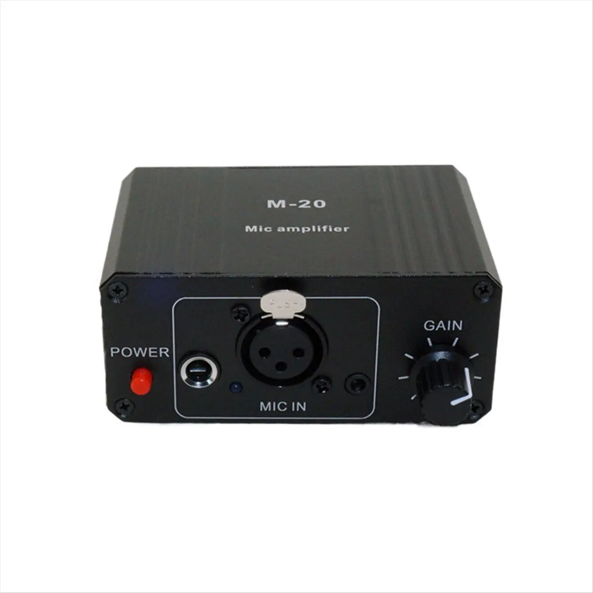 (BOFF) Dynamic Microphone Condenser Mic Amplifier M-20 Audio 48V Phantom Power Charging Black for Live Sound Card Speaker B view 2