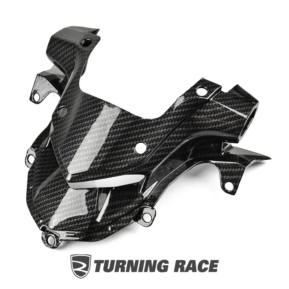 

Front Headlight Beak Cover for Kawasaki Z900 2017–2019 5D Carbon Look ABS Upper Fairing Aerodynamic Nose Cover Accessories