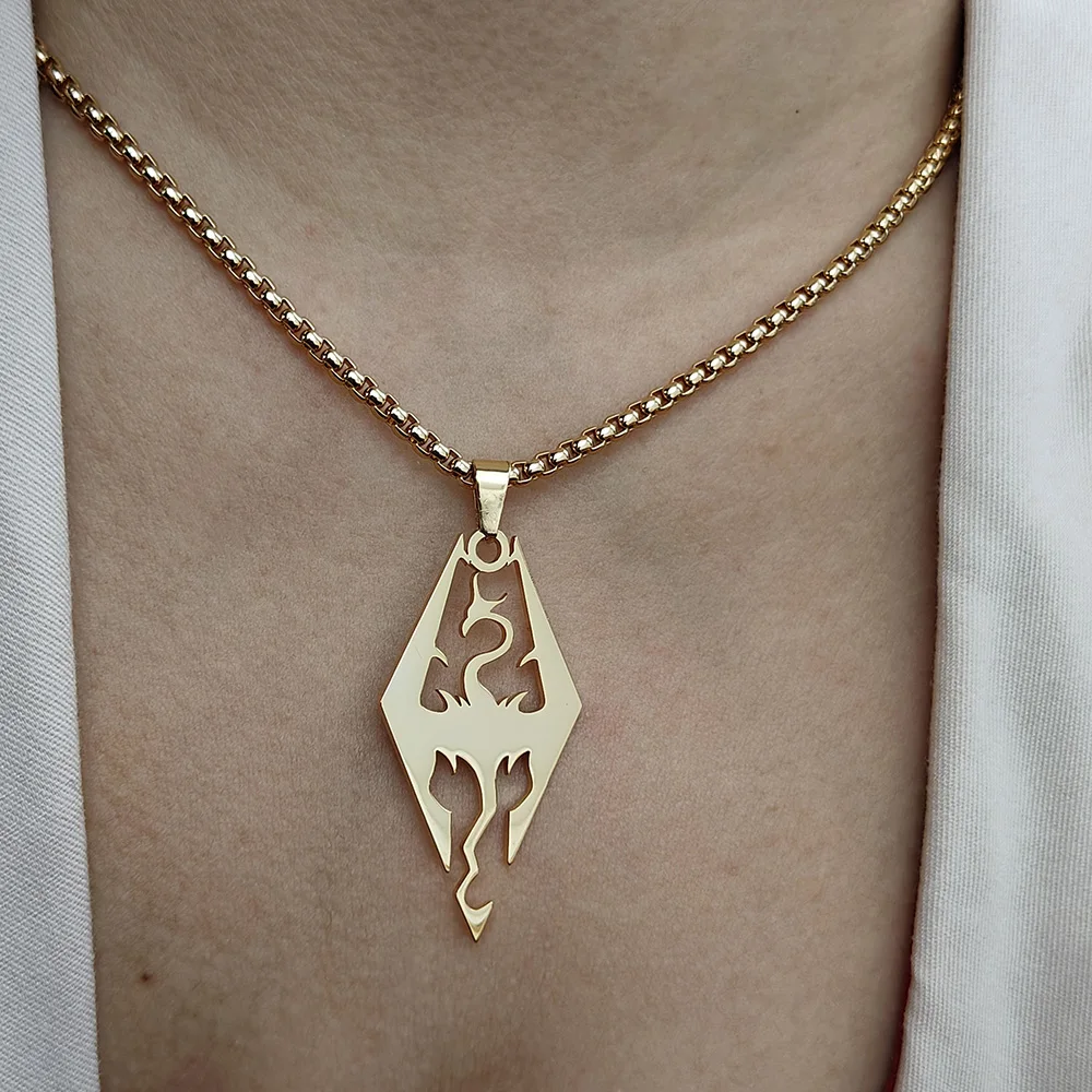 

New Feilong Totem Necklace, 18K Gold-plated Designer Necklace, high-quality waterproof, suitable for women's daily wear