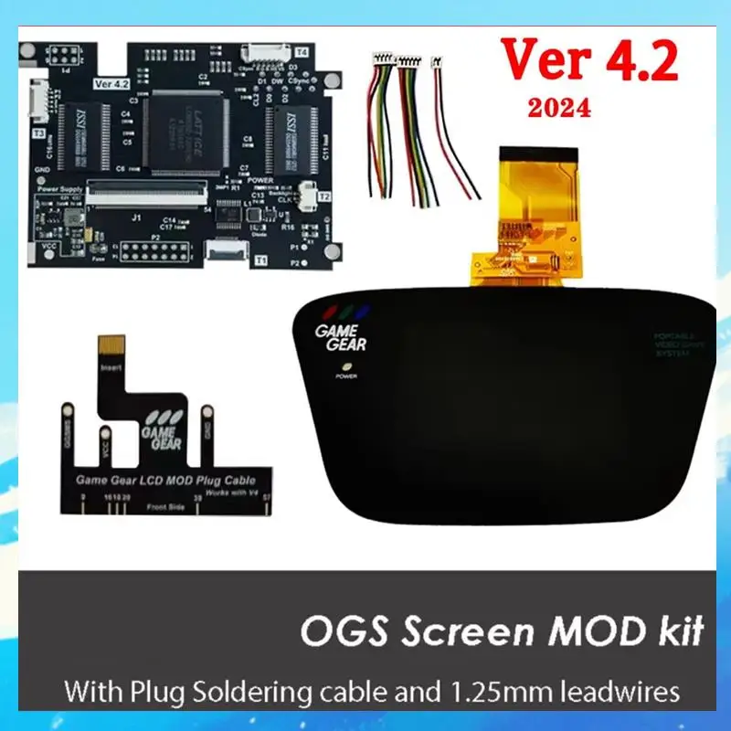 

V4.2 OGS IPS LCD Full Screen For SEGA Game Gear GG Backlit LCD Screen For SEGA Game Gear GG Console-[A49T]