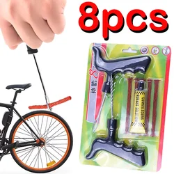Car Tire Repair Tool Sets Multifunctional Universal Auto Bike Tyre Puncture Plug Rubber Strip Tools Auto Repair Accessories