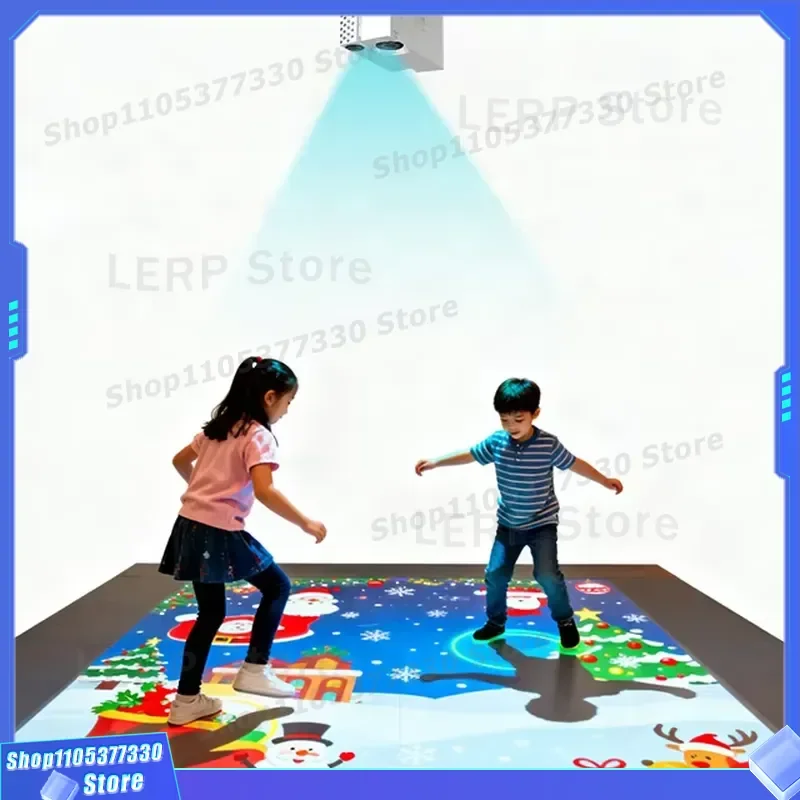 3D AR Interactive Floor Projection Game System for Shopping Malls Event Venues and Kids Playgrounds Immersive Ground Display