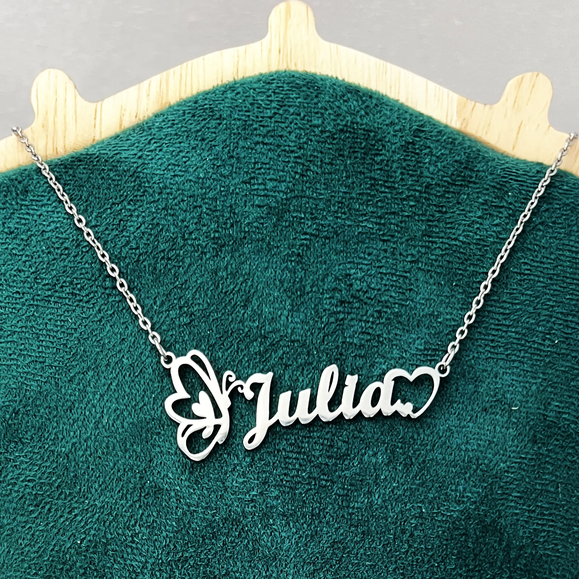 

Модное ожерелье на заказ, персонализированное колье с буквами, ожерелья из нержавеющей стали для женщин и мужчин, индивидуальные ювелирные изделия для пары, подарок