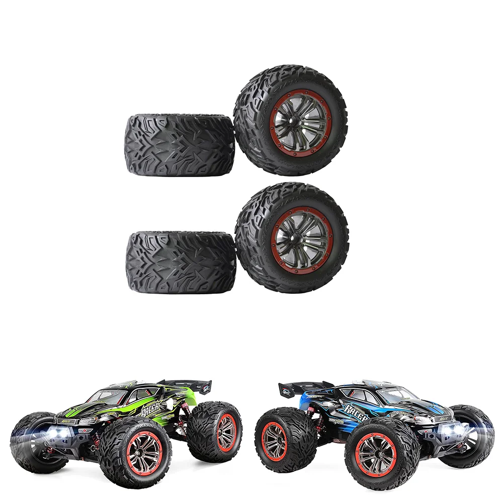 

DELAM-4Pcs Tire Tyre Wheel 56-ZJ02 For Hosim 9155 9156 Xinlehong 9155 9156 1/12 RC Car Spare Parts