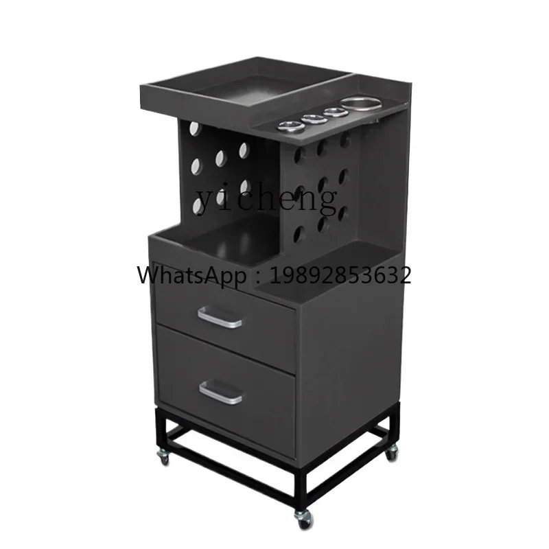 G2  Tool Cabinet for Hair Salon Solid Wood Cabinets Working Barber Storage Storage Hair Cutting Cabinet Trolley
