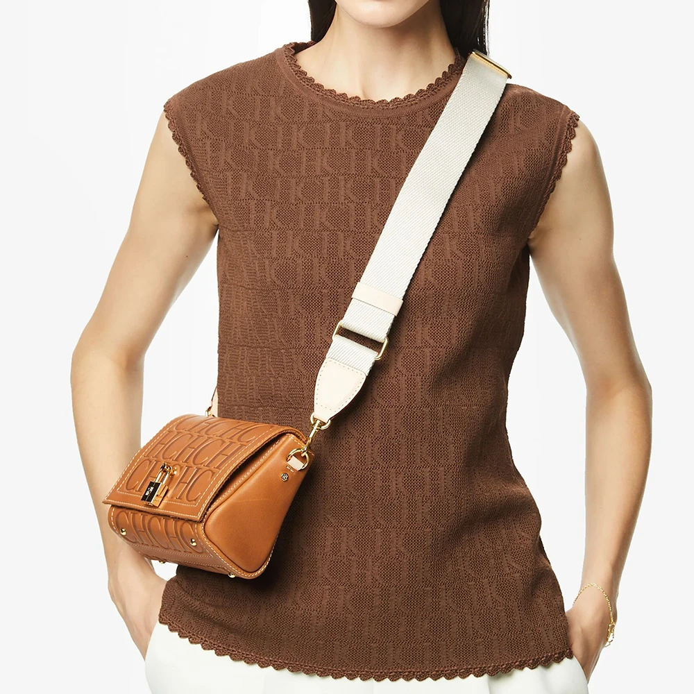 CHCH 2023 Solid Sleeveless Cotton Women's Vest Fashion Women Sweaters Slim Sweater Office Lady Basic Knitwears Tops