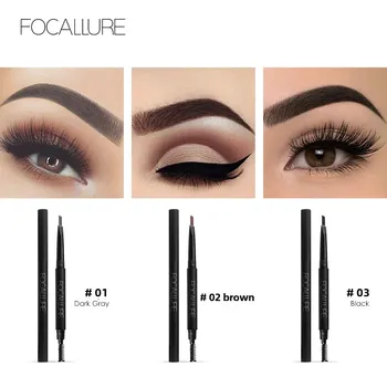 Focallure Velkoobchodní tužka na obočí 3 barvy pero na obočí profesionální oční make-up nástroje na zvětšení obočí 10 nejlepší prodej focallure make-up - №5