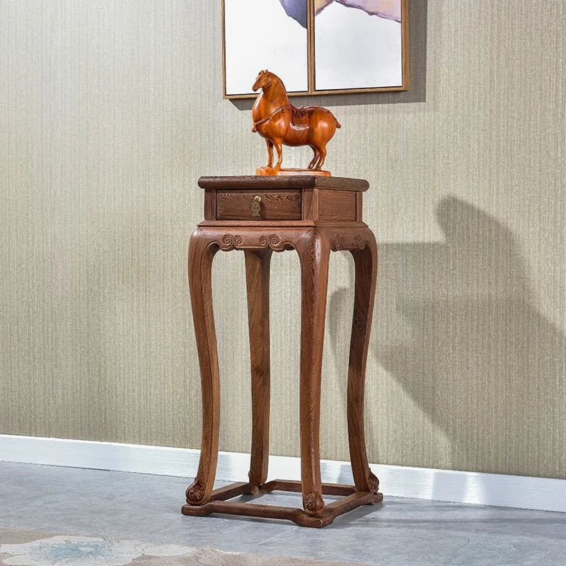 

flower stand, flower pot stand, solid wood new Chinese corner vase stand