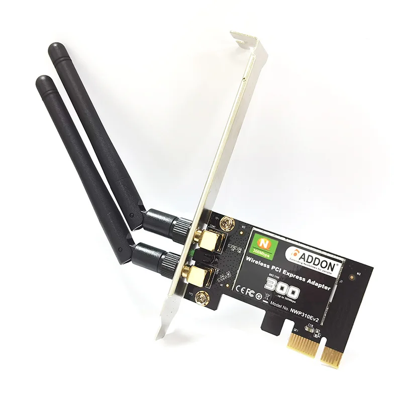  KEBIDUMEI PCIe WiFi Card RTL8192EE Wifi Receiver 300M Computer Networking Card 2.4G PCIE Wireless Card for PC WinXP/7/8/11/10