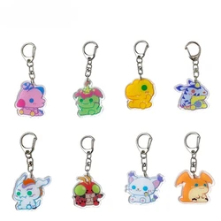 Digimon Agumon Gabumon anime peripheral acrylic keychain creative kawaii pendant personalized cute couple pendant gift wholesale